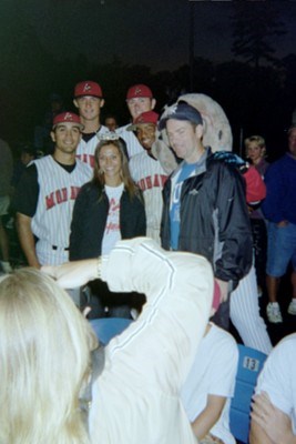 Alpin Haus' President Andy Heck with the Mohawks All-Star Reps and Theresa Tokarowski